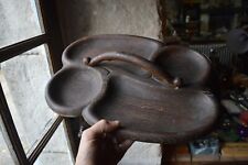 Plateau en Bois Sculpté