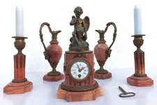 Pendule bronze angelot