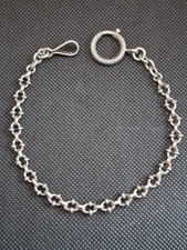 Ancienne Chaine De Montre Gousset Argent Massif Silver Art Nouveau Sanglier