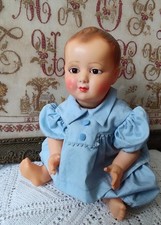 PETIT COLLIN _CELLULOÏD 35 cm_YEUX VERRE FIXES_Jambe torse_