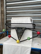 ANCIEN PORTE MANTEAU MIROIR VINTAGE PATÈRES DESIGN ROGER FERAUD