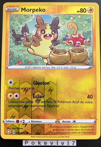 Carte pokemon morpeko 035 072 - carte,