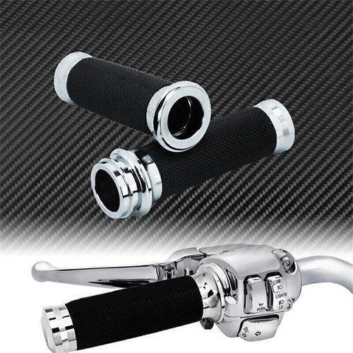 Silver motorcycle handlebar - silver,