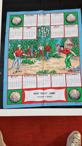 Calendrier affiche torchon