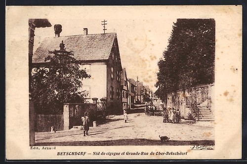 Cpa betschdorf nid cigogne - de,