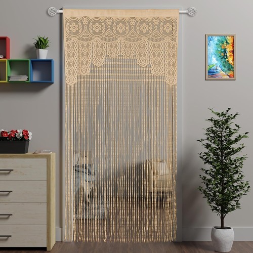Macrame curtain boho doorway - curtain,