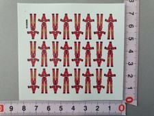 ANCIENS/OLD DECALS 1/43  HARNAIS DE SECURITE 5 POINTS ROUGES - CARPENA DCC11