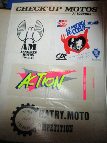 Autocollants moto coluche - 5,
