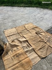 Lot de 7 sac en toile de jute