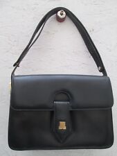 " LANVIN " vintage sac à main en cuir authentique bag
