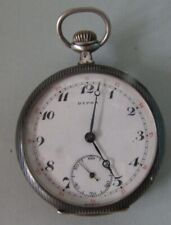Montre de gousset ARGENT massif niellé silver pocket watch NON fonctionne DYPSA