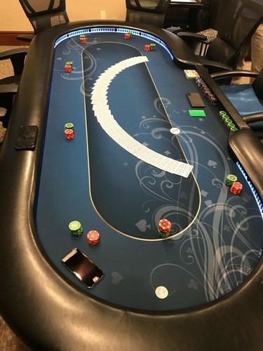 Custom poker table raised rail - custom,