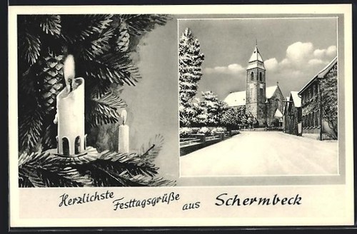 Carte postale scherbeck - postale,