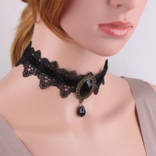 BDSM COLLIER NOIR GOTHIQUE