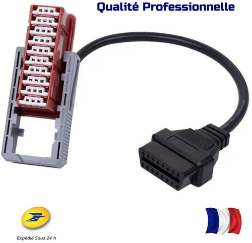 Cable adaptateur obd peugeot - cable, 2