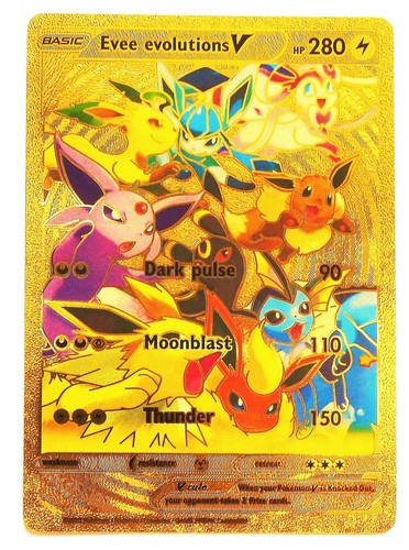 Carte pokémon doré - carte,