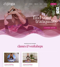 Conception de site Web de yoga