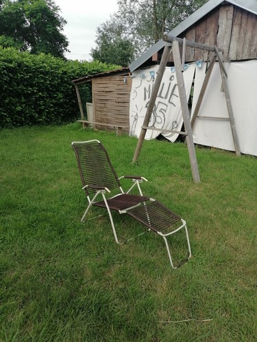 Belle chaise longue scoubidou