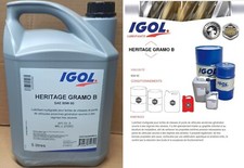 5x Litre HUILE IGOL Heritage GRAMO B 80W90 Boite de vitesse Ancienne génération