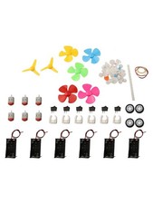 Kit Mini Moteur Électrique Educatif avec 6 Moteurs DC et Accessoires Assortis