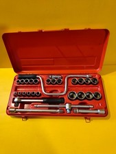 coffret FACOM boite tole pleine douilles cliquet s151 rallonges tres bon etat