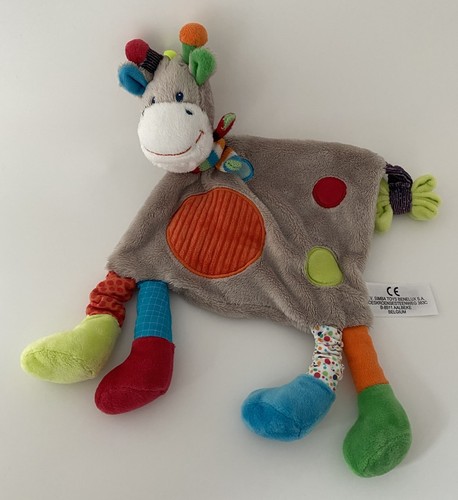 Peluche doudou plat girafe - 🌟peluche,