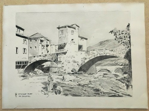 Aquarelle originale vieux - originale,