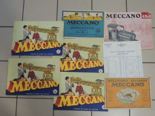 Lot manuels meccano - lot,