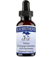 S.R.Brothers Vétiver 100% Pur Et Naturel Huile Essentielle Ww453