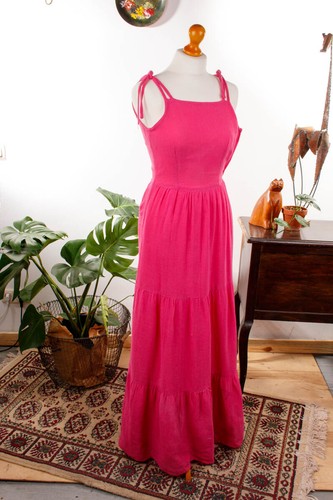 Robe maxikleid vintage années - robe,