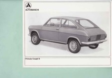photo de presse / press photo original Autobianchi Primula Coupé S 1969