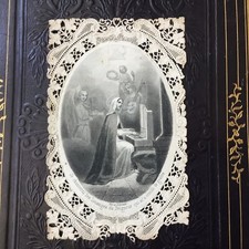 CANIVET Bes Et Dubreuil Ange Orgue Musicien XIXè HOLY CARD 19thC Santino