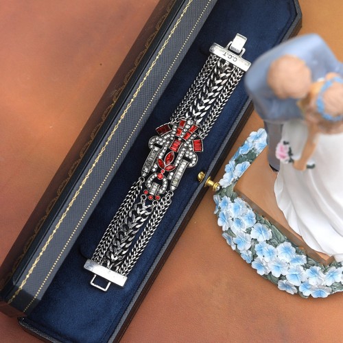 Bracelet argenté art - bracelet, deco
