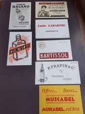 Lot de  7 buvards COGNAC