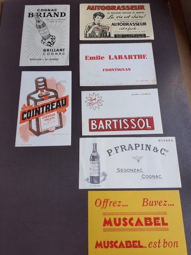 Lot buvards cognac - lot,
