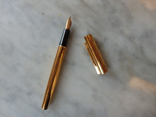 Stylo Plume Waterman en plaqué or  avec une Plume en or 18 k