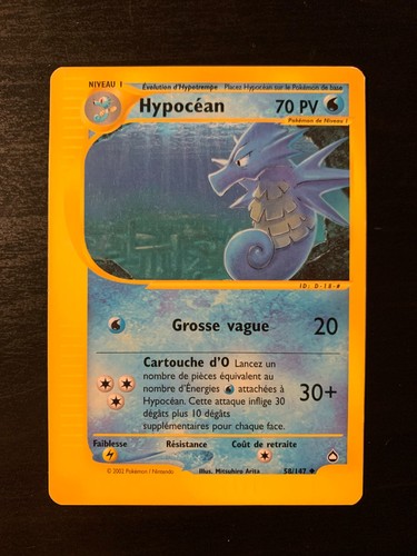 Carte pokémon hypocéan - carte,