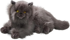 Peluche chat persan gris 30cm - peluche,