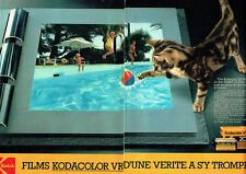 Publicité Advertising 088  1984    Kodak  film Kodacolor VR 200  (2 pages)