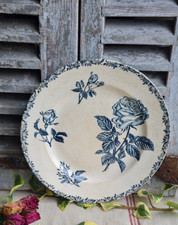 ANCIEN GRAND PLAT ROND TERRE