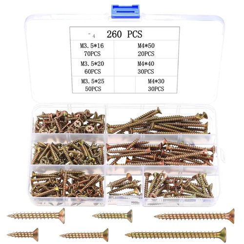 Vis bois assorties - bois, 260