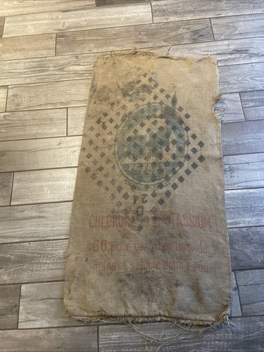 Ancien sac toile jute - ancien, en