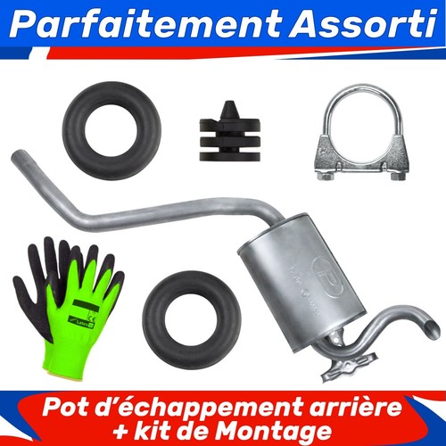 Pot échappement arrière - pot, d’échappement