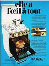 PUBLICITE  1969  ROSIERES  cuisinière gazinière