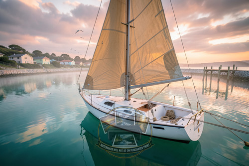 Classic white gaff rigged - classic,