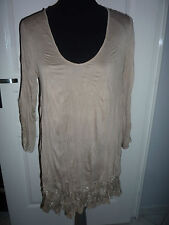 ROBE TUNIQUE " LAUREN  VIDAL SABLE   TAILLE/ M NEUF DUSTYBAG