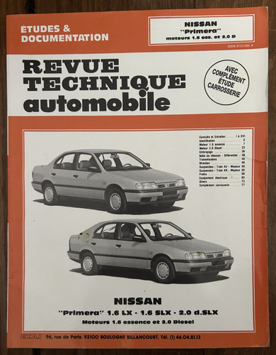 Revue technique rta nissan - revue,