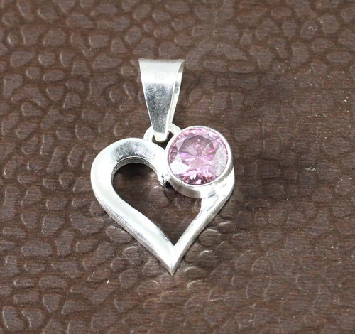 Pendentif coeur solitaire - coeur,