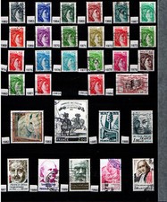 timbres oblitérés à