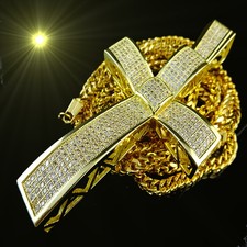 JESUS CROSS CHARM PENDANT14K